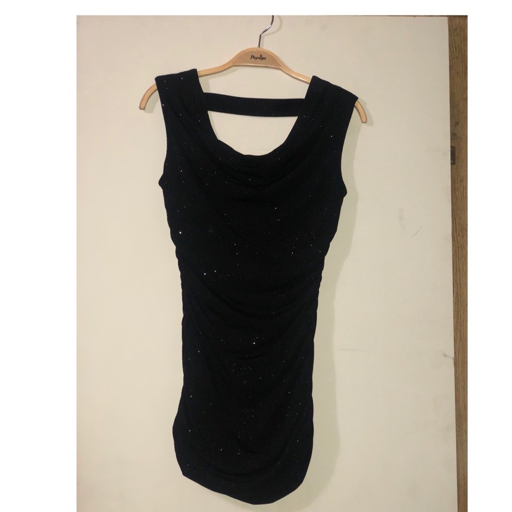 Sparkly black tight dress